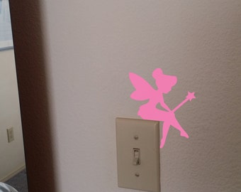 Fairy Decal, Fairy Decor, Fairy Silhouette, Fairy Stickers, Wall Decal, Wall Decor, Nursery Decor, Nursery Wall Decal, Pixie