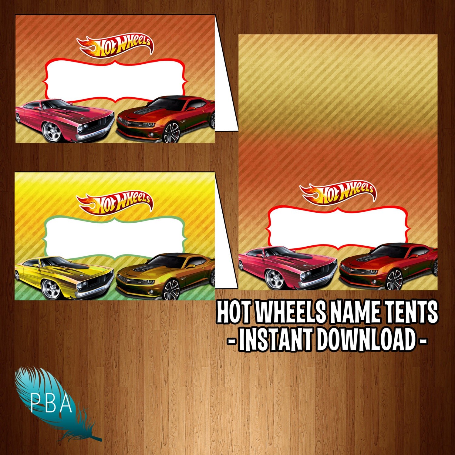 Hot Wheels Birthday Tents Name Tents Food Tents by PeterBArts