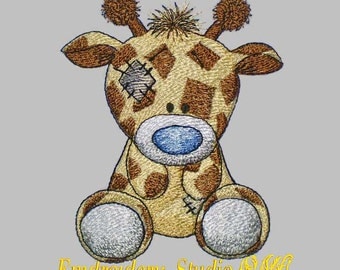Machine embroidery design children Giraffe Twiggy of series "Old Toy (two sizes) - machine embroidery - kids design - embroidery for baby