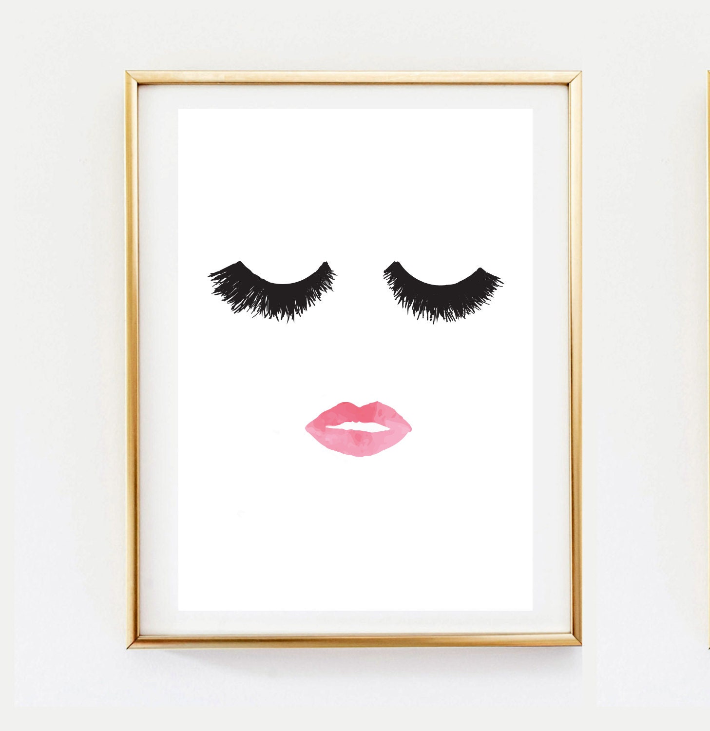 Makeup Print Wall  Decor  Home Decor  Wall  Art  Minimalist