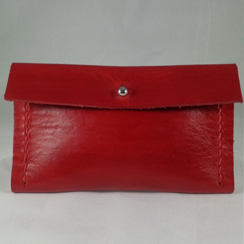 Women's Small Envelope Style Wallet Handmade Leather