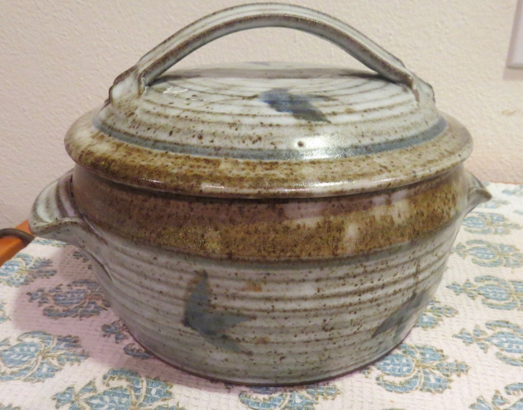 Handcrafted Clay Vegetable Steam Pot Art Studio Pottery