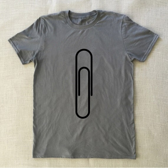 Paper Clip TShirt Unisex Graphic Tee S M L XL Style Shirt
