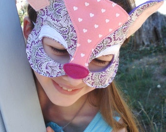 Deer Mask - Fawn Mask - Deer Costume - Woodland Animal - Shabby Couture - Halloween