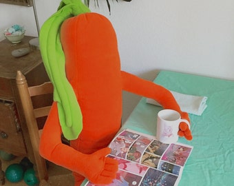 big carrot pillow