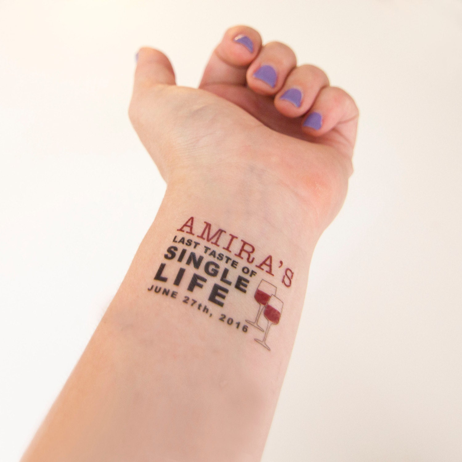 Bachelorette Party Temporary Tattoos Last Taste of Single