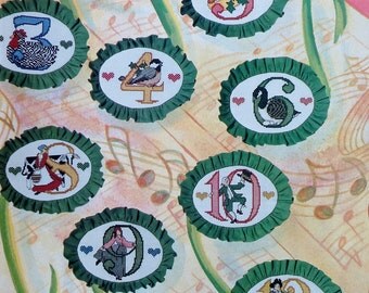 Better Homes and Gardens 12 DAYS OF CHRISTMAS - Counted Cross Stitch Pattern Chart