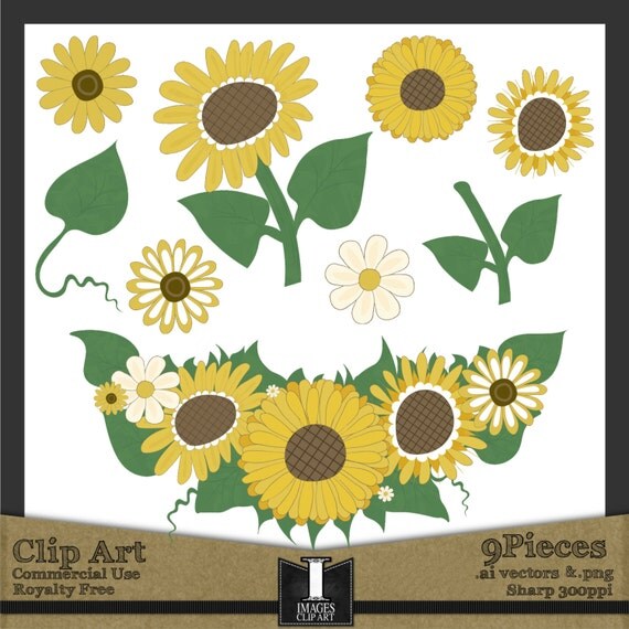 royalty free sunflower clip art sunflower swag hand