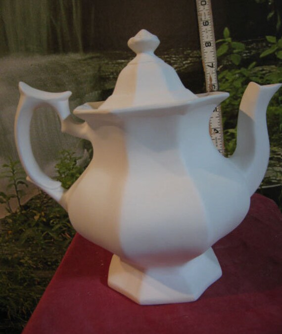 Large Teapot Fancy Teapot Octagoon Teapot Collectible