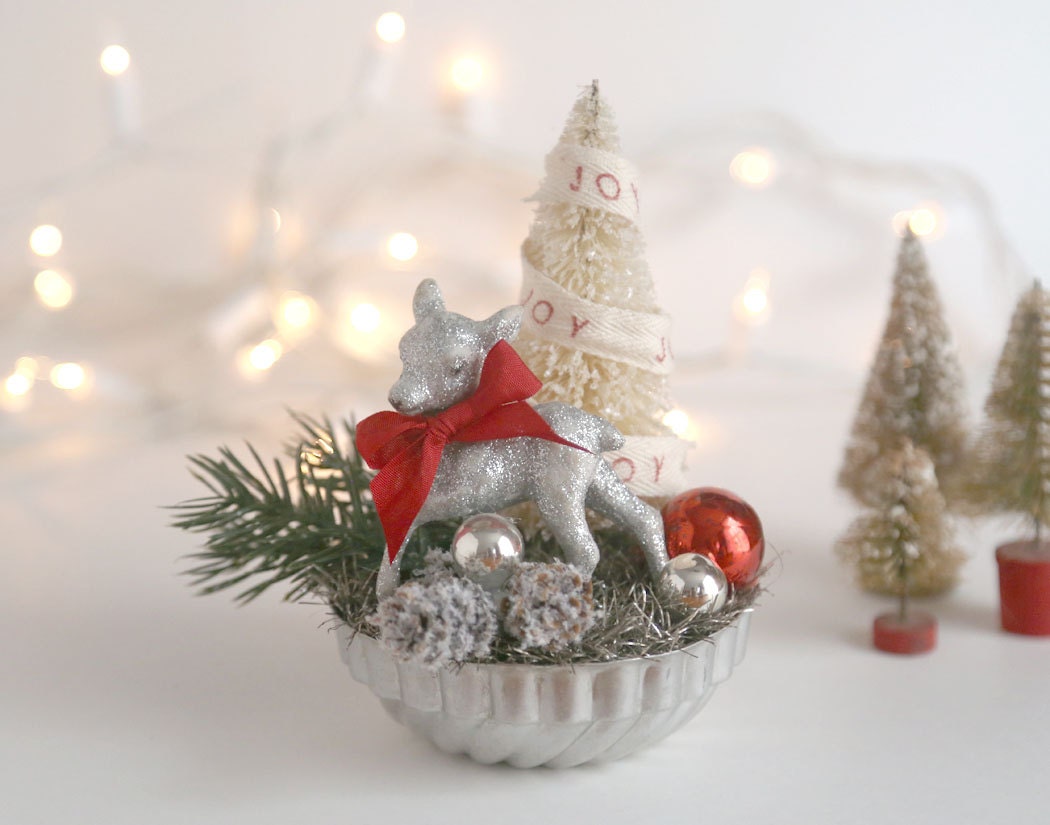 vintage style christmas decoration silver by theheirloomshoppe vintage style christmas decoration silver by theheirloomshoppe