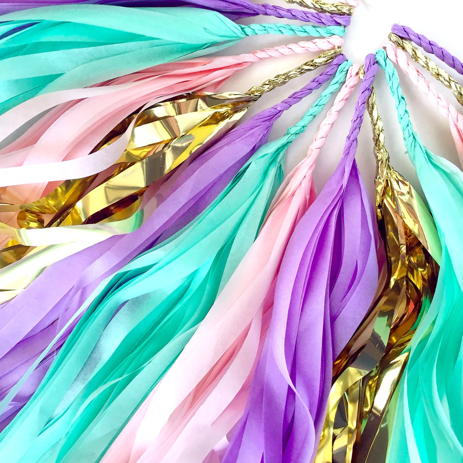 Unicorn Mane Tassel Garland Pastel Tassel Garland Birthday