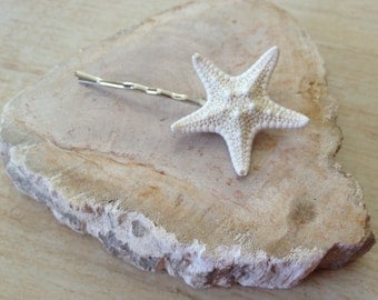 Starfish Hair Pin Mermaid Costume Ocean Seashore Hair Style Bobby Pin Beach Wedding Small Real Knobby Halloween Hawaiian Luau Surfer Girl