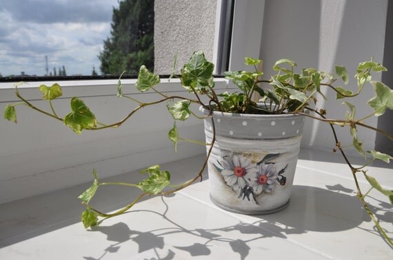 plant pot flower pot planter shabby chic flowerpot metal plant pot flower pot planter shabby chic flowerpot metal