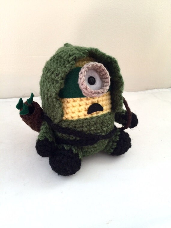Green Arrow Minion PDF Pattern Crochet for Amigurumi Doll