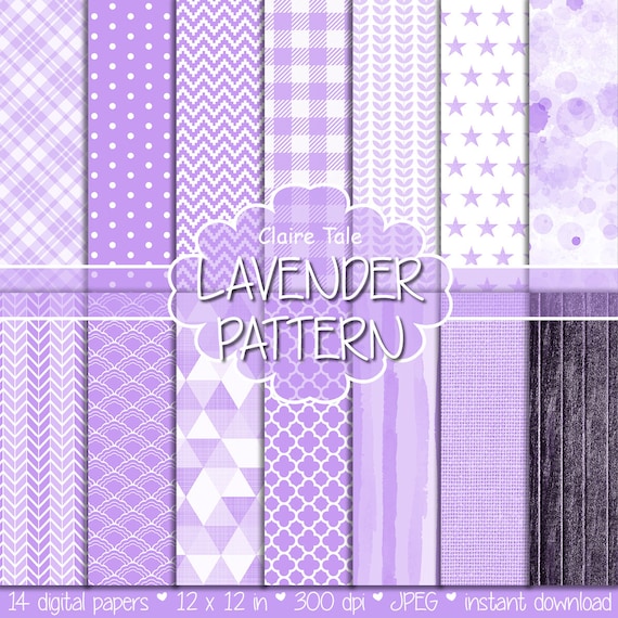 Lavender digital paper Lavender pattern Lavender paper