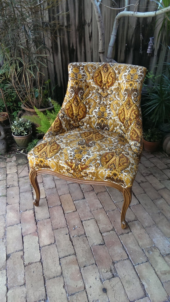 Quilted Versace Style Accent Chair