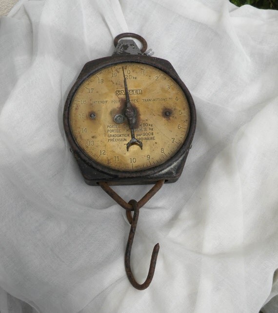 Hanging scales. Brass scales. Antique scales. by LaBonneVie72