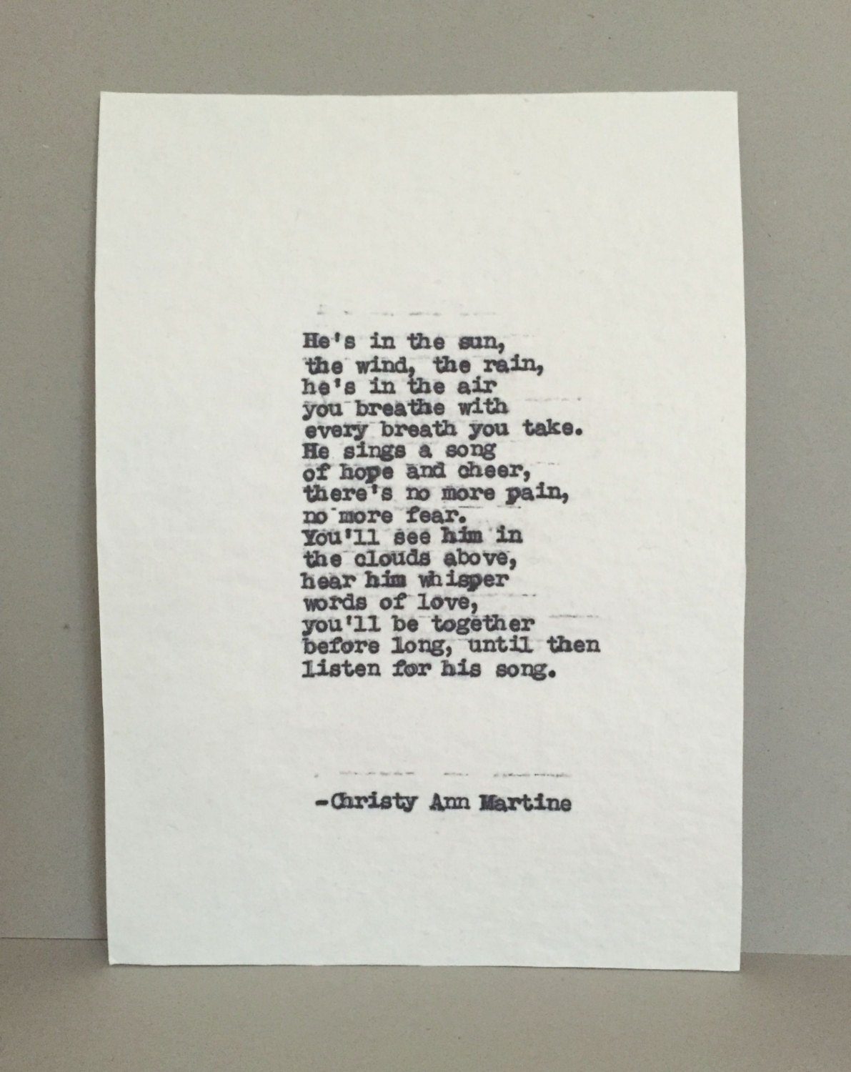 Loss of Father Gift Comforting Grief Poem by ChristyAnnMartine