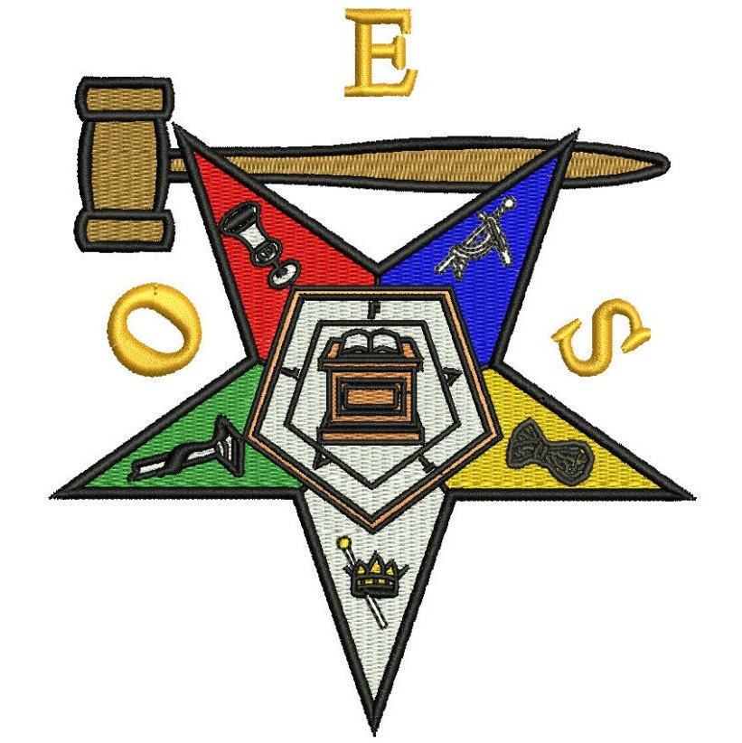 OES Eastern Star Past Matron symbol pattern Masonic Fraternal