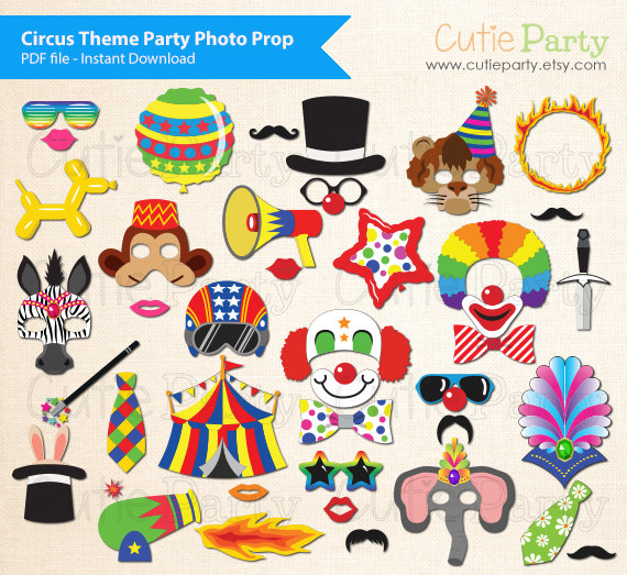 Circus Party Booth Prop Circus theme party Photo Booth Prop