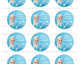 Frozen Name Tag Princess Printable Disney by kidspartypixel