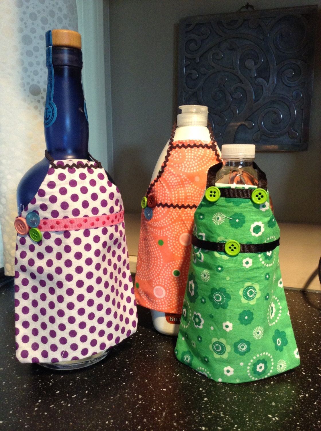Mini Apron dish detergent apron dish soap apron bottle