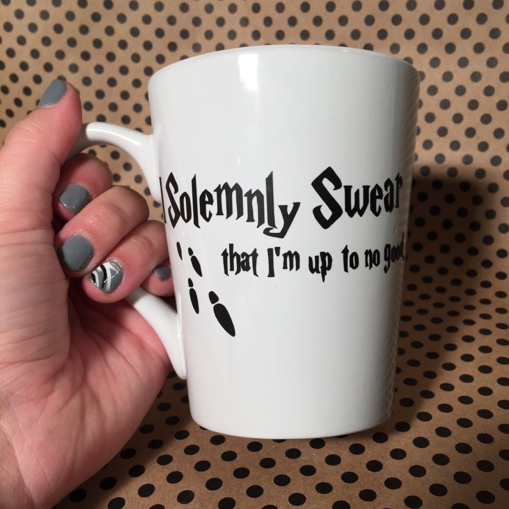 14 oz. I Solemnly Swear That I am Up to No Good mug Harry