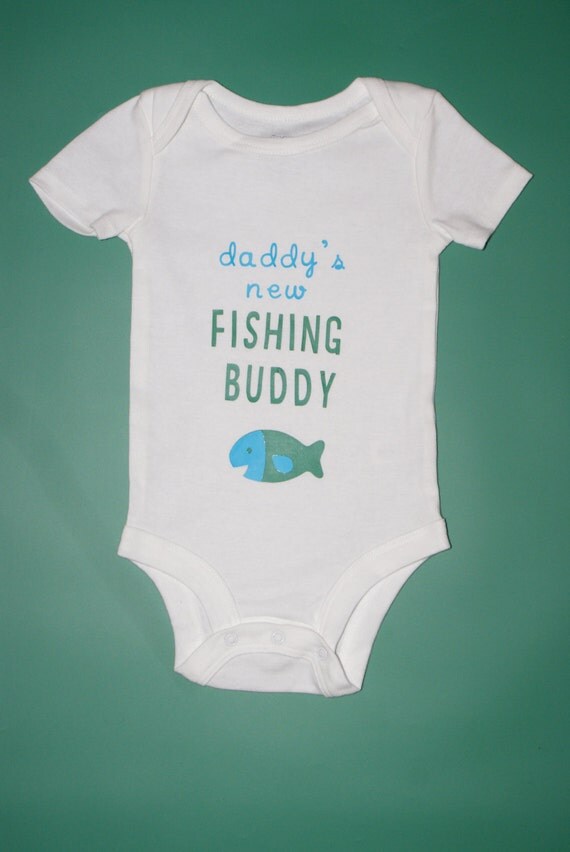 Daddy's New Fishing Buddy Onesie