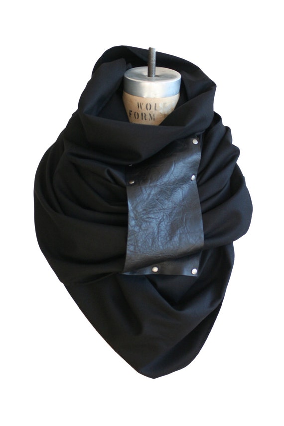 Cyber Monday Sale men&#39;s black wool scarf blanket scarf by artlab