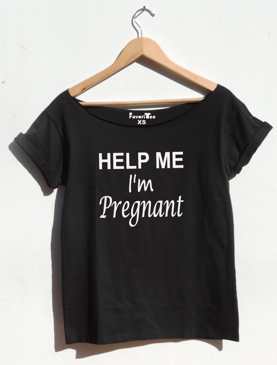 HELP ME I'm Pregnant Funny shirt Pregnancy by FavoriTee on Etsy