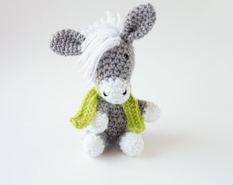 Amigurumi PATTERN- Crochet Donkey Amigurumi Pattern-Amigurumi Animal Pattern