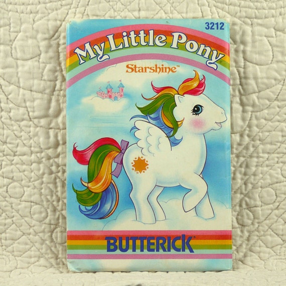 My Little Pony Cloth Doll Pattern Butterick 3212 Starshine