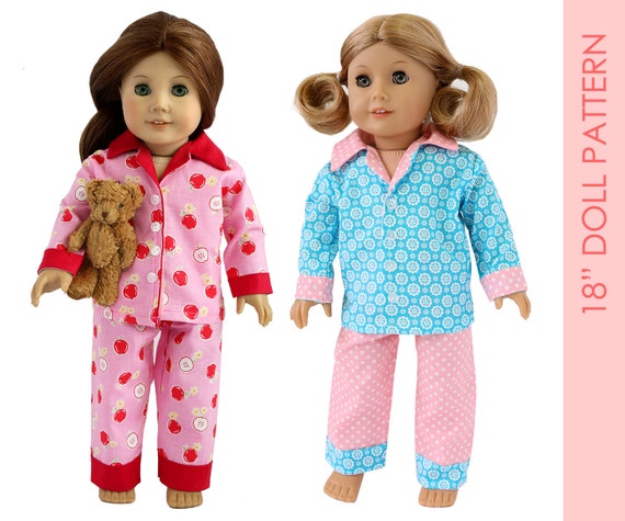 Doll PAJAMA pattern American girl doll by MyChildhoodTreasures