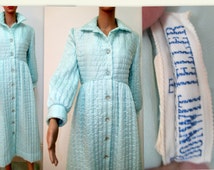 Cotton quilted robe womens