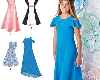 Sewing Patterns For Dresses Simplicity 1382 Girlsgirls Plus Dress With