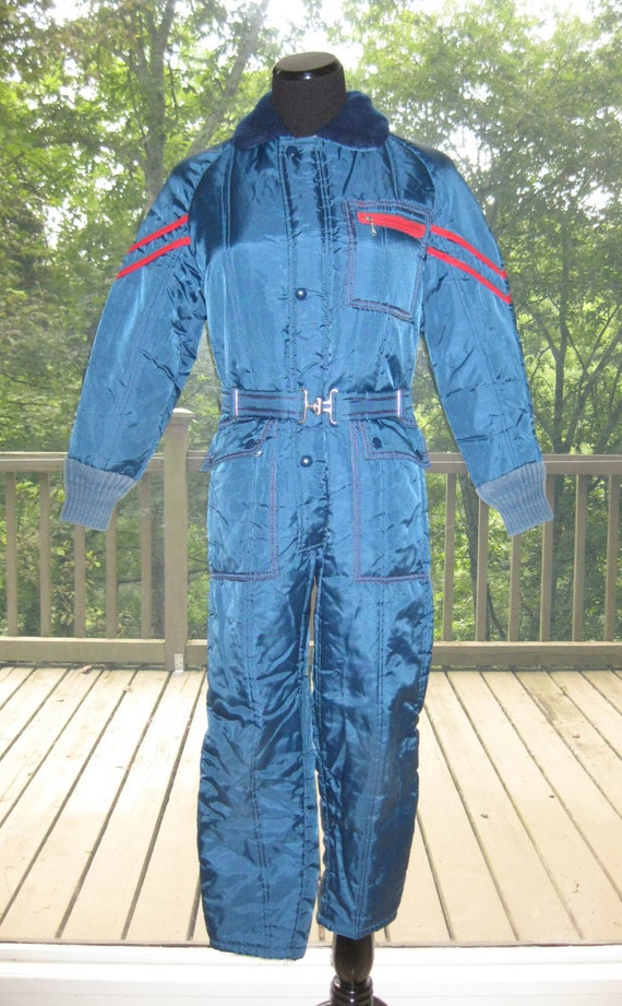 SALE 80s Snow Suit Vintage JCPenney Snowmobile Apparel Snow
