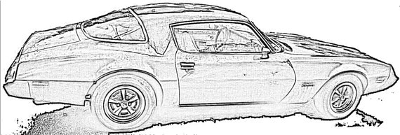 Download Items similar to Pontiac Firebird Coloring Page on Etsy