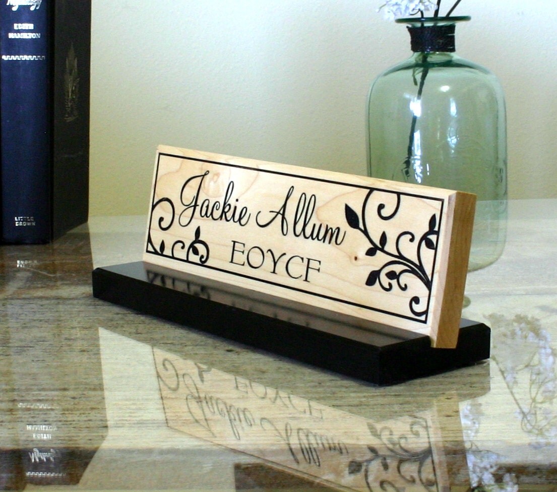 Office Desk Sign Personalized Wooden Sign Office Desk Unique