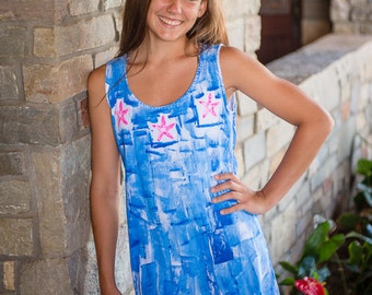 Hawaii Dress - Beach Cover Up - Resort Wear - Hawaiian Dress - Plus Size Sun Dress - Cotton Sun Dress - Plus Size Dress - Cotton Cover Up