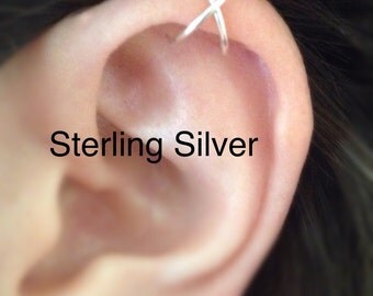 Cross Upper Cartilage Ear Cuff