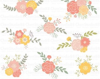Wedding Floral Clipart 