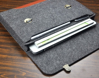 Dell laptop case 11"/12"/13"/14"/15",Dell Inspiron sleeve , Dell XPS 13,Dell Chromebook , leather dell laptop cover , laptop case,5B211