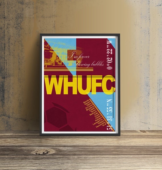 West Ham United FC print Framed print West Ham United