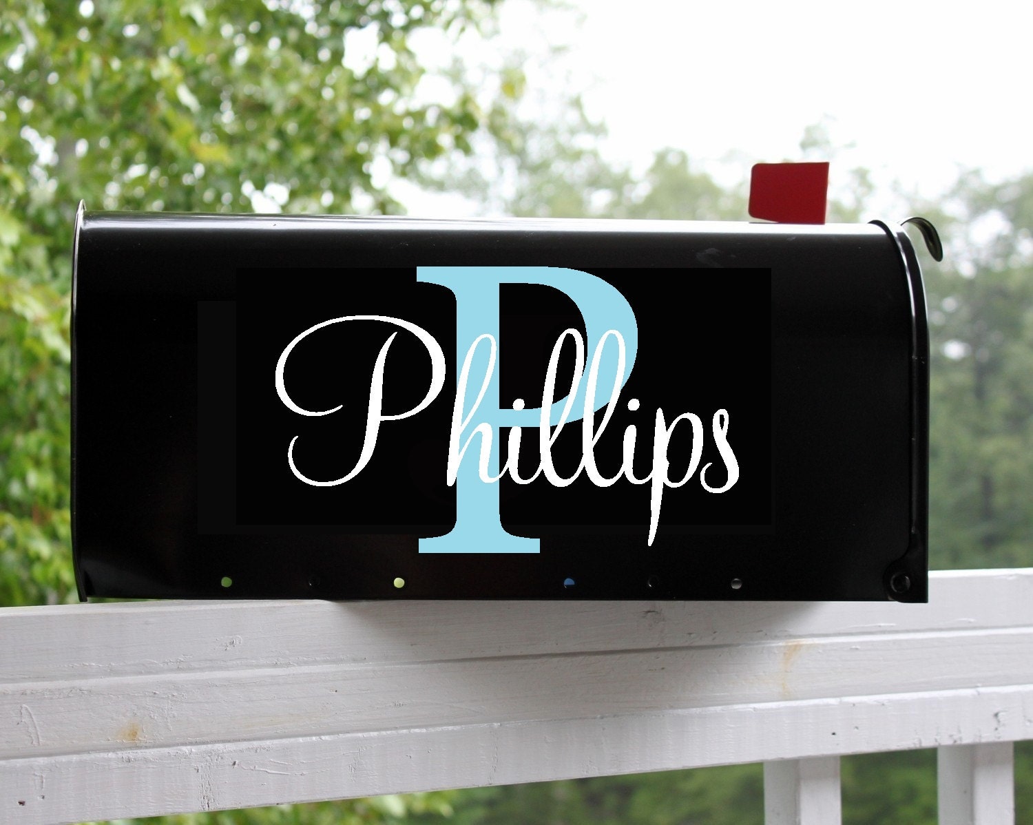 Last name Mailbox Mailbox Name Decal Personalized Mailbox