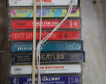 one lot of TWELVE old EZ listening cassette tapes