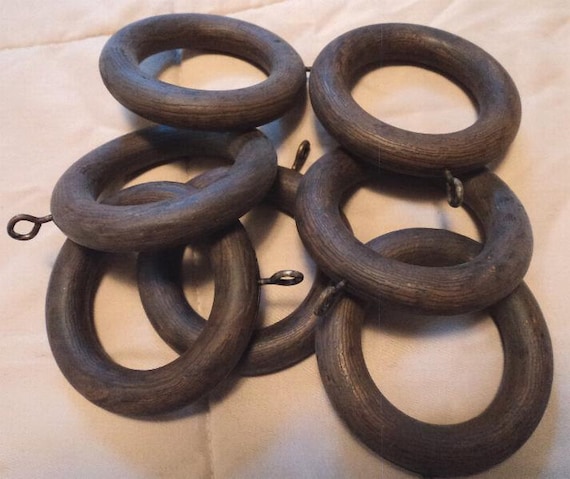wooden curtain rings
