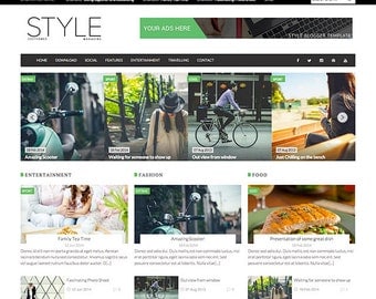 Style Magazine Premade Blogger Template