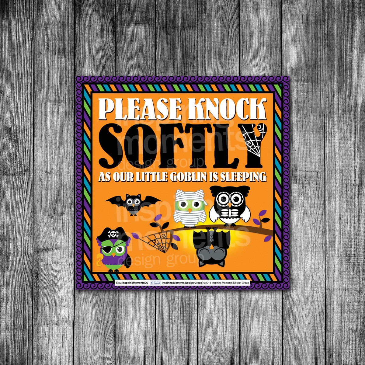 Halloween Sign Printable Please Knock Softly As Our Little