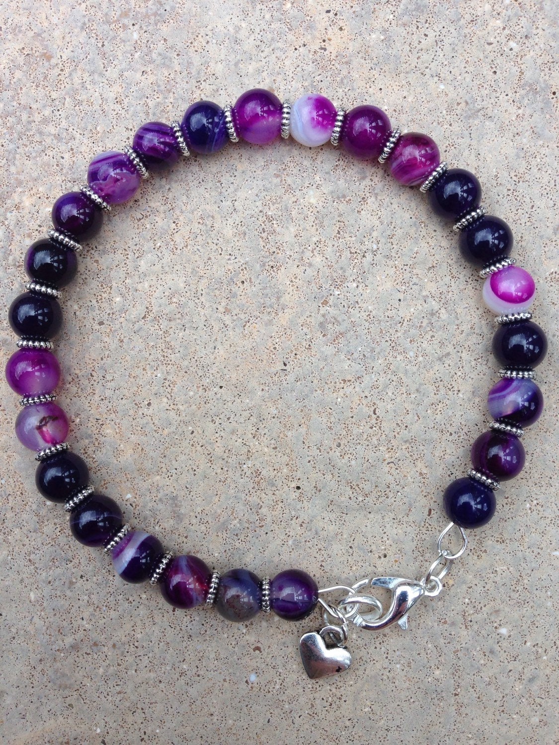 Purple and black bracelet Clearance