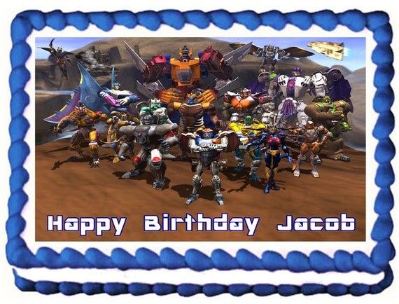 TRANSFORMERS Edible image Cake topper by SweetiesCakeToppers